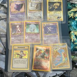 Vintage holos GENGAR Giovanni’s persian rockets zapdos