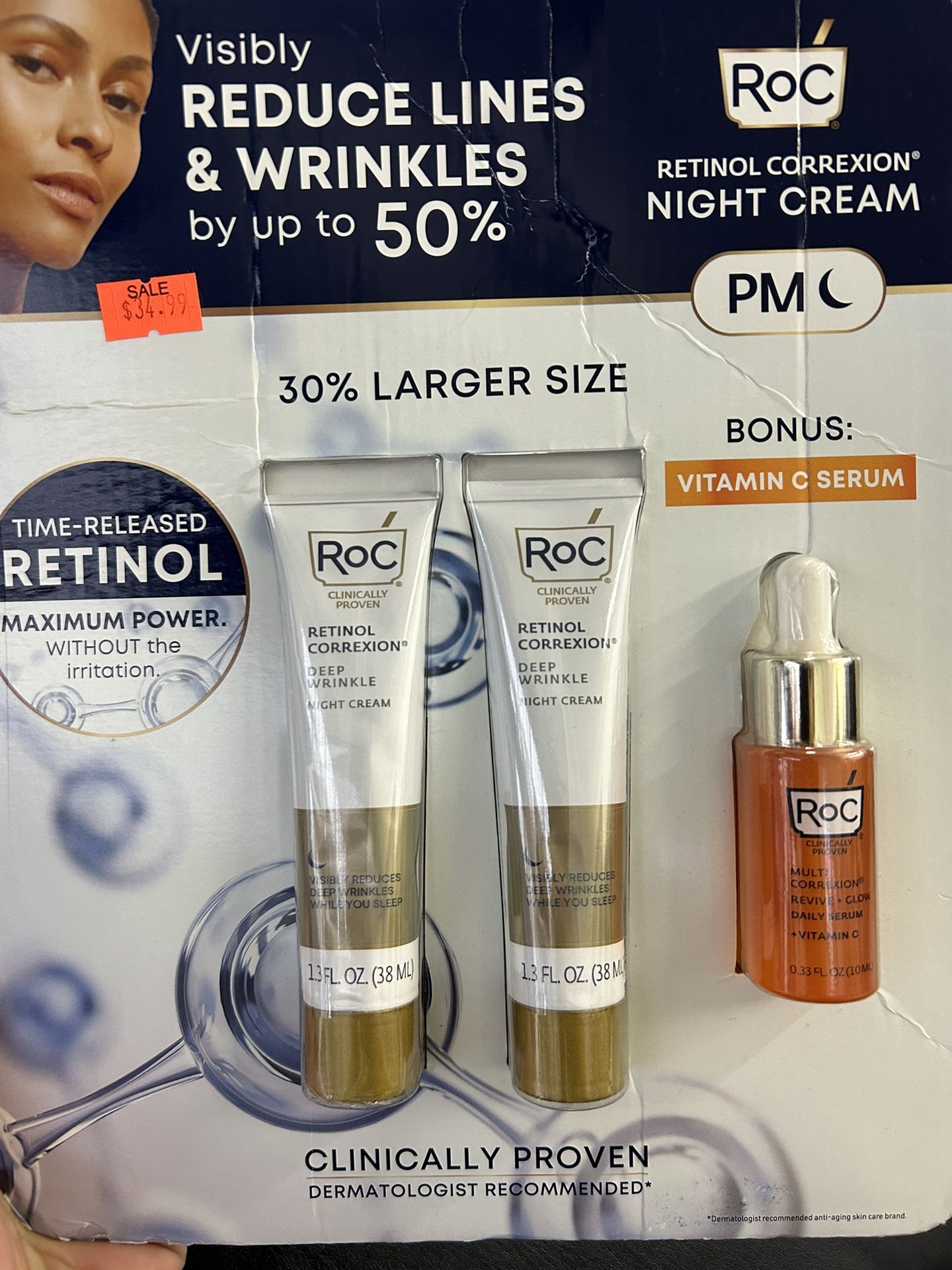 ROC Reduce Lines & Wrinkles By Up To 50%