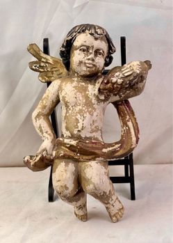 Carved angel, cherub, sculpture, Cherub, Seraph, Arch Angel, Guardian Angel