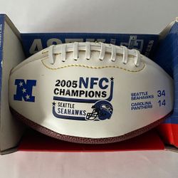 🏈 SUPER BOWL XL SEATTLE SEAHAWKS 2005 NFC WEST CHAMPS YOUTH SIZE FOOTBALL 🏈 