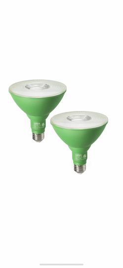 2 Pack Dimmable Green flood Light bulbs 