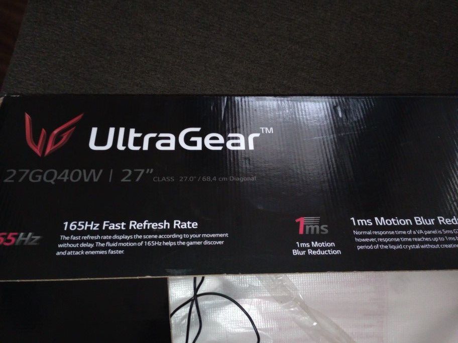 LG Ultragear 27"  Gaming Monitor 