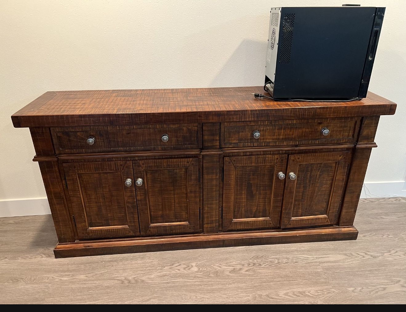 Buffet Table Sideboard Rustic Solid Wood