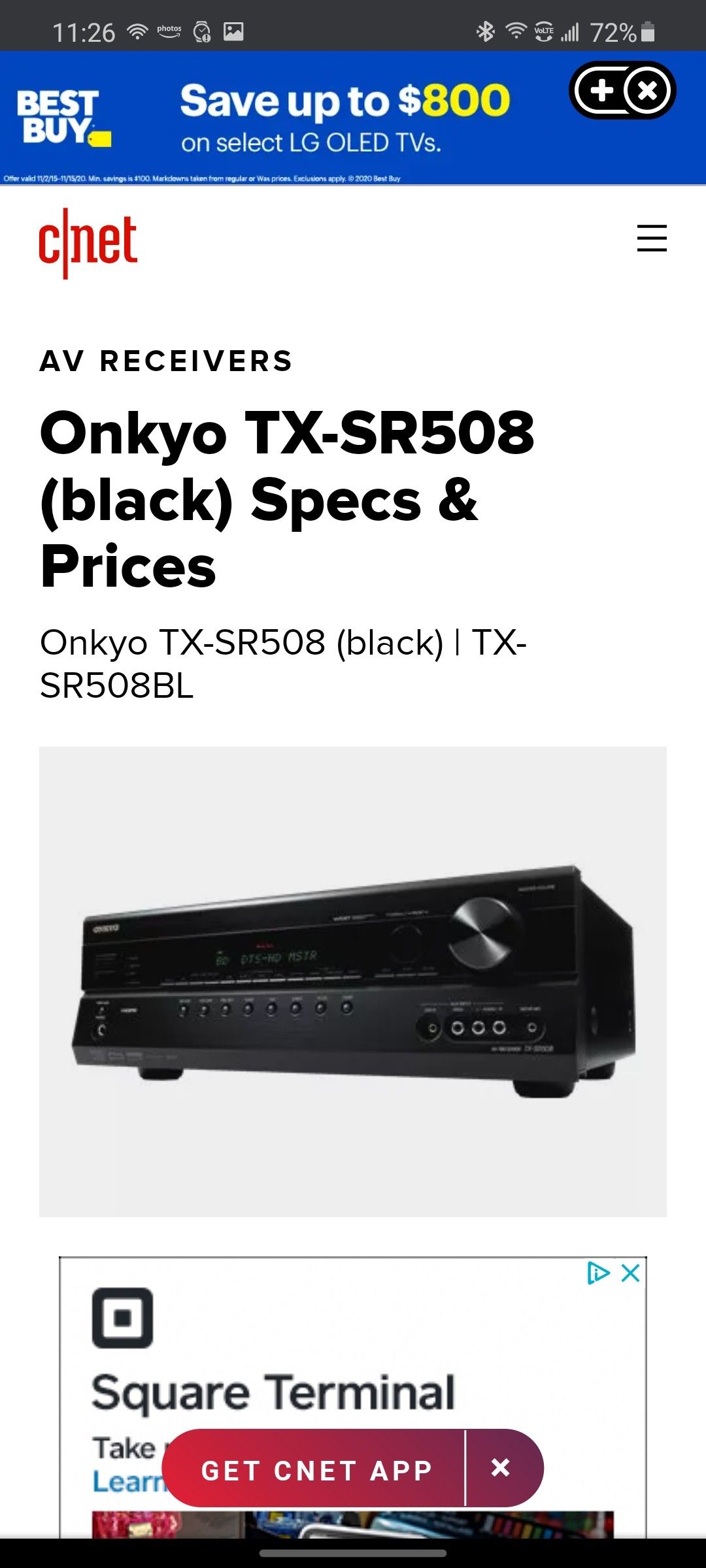 Onkyo Home Theater Receiver