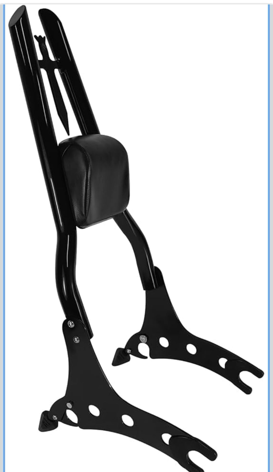 30-Inch Black Sissy Bar, Compatible for Indian 2014-2023 Chieftain Roadmaster Springfield Challenger Vintage (missing Seat Pad)