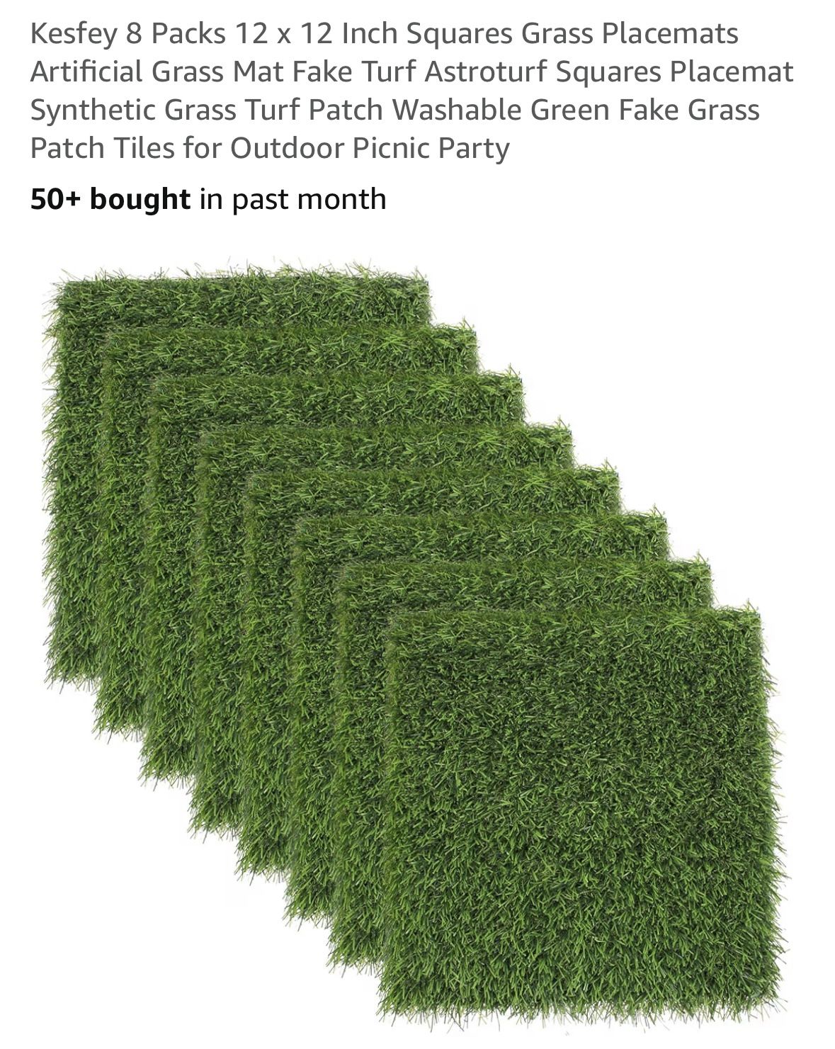 Square AstroTurf - 12 Pieces