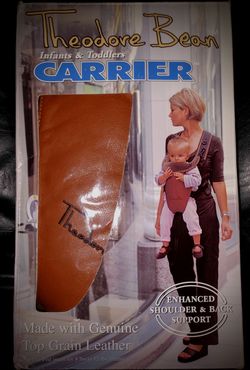 Theodore Bean leather baby carrier