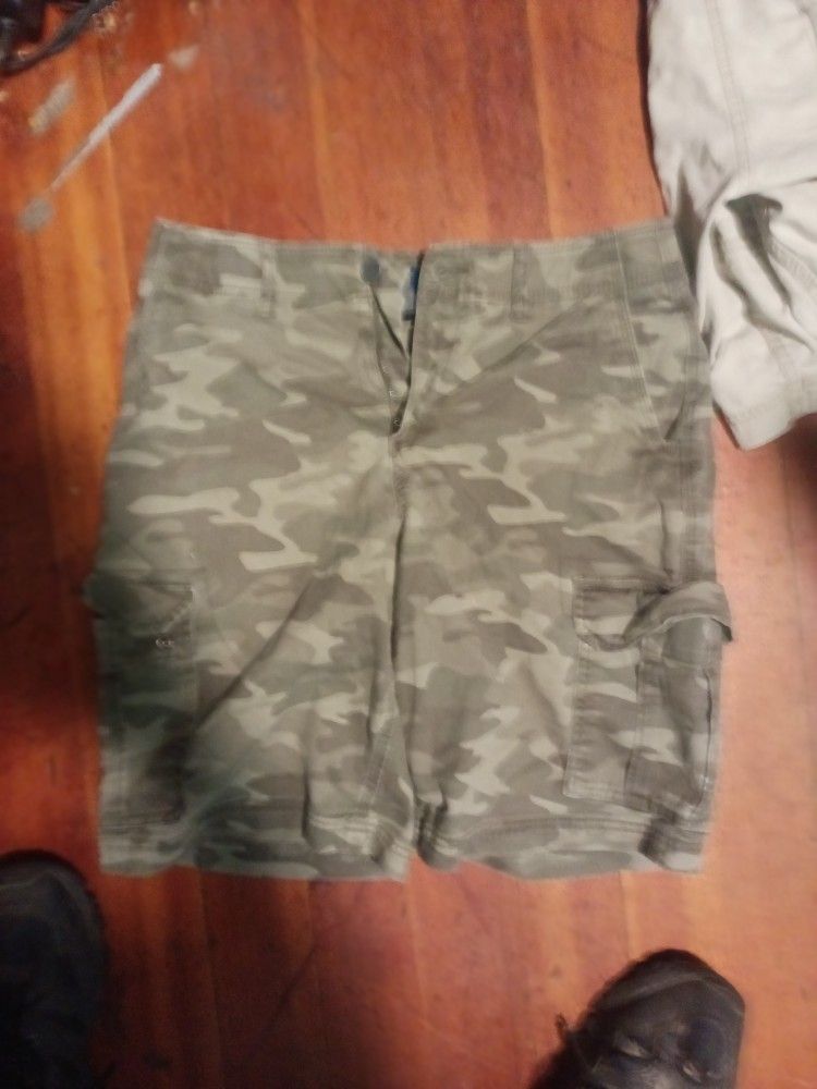 Camo Jean Shorts
