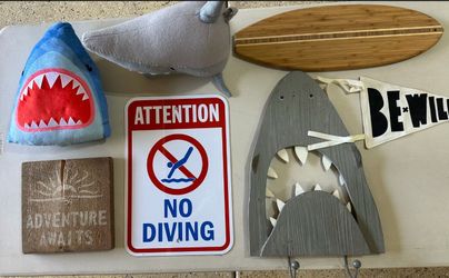 Shark Room decor collage /Party Decor