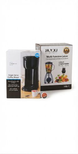 NIB Kitchen Appliance Set - Mainstays Coffee Brewer & Multi-Function Juicer Blender Combo