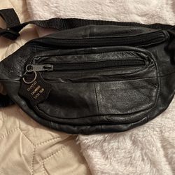 Black Carrying Pouches, Very Soft Leather