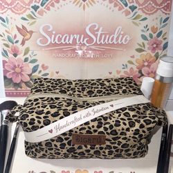 Quilted  Makeup Bag - handmade