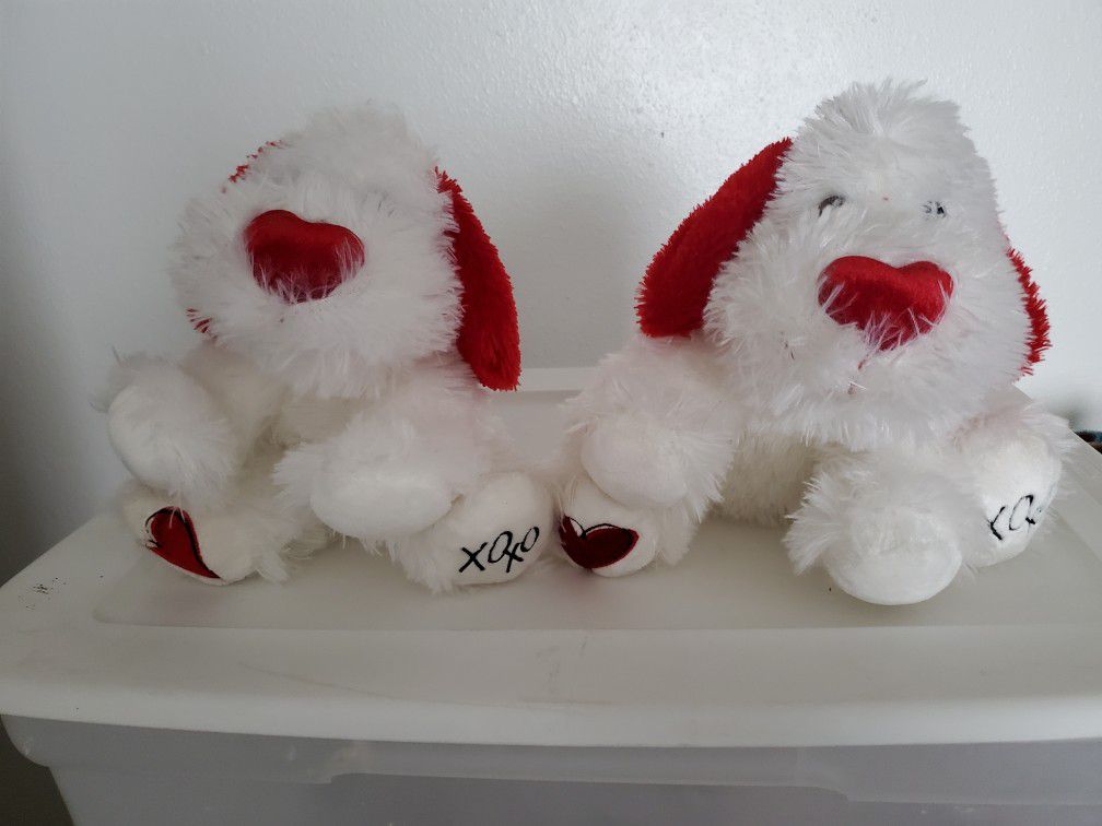 Valentine Stuffed Animal Dogs