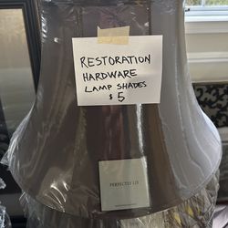 Restoration Hardware Chocolate Lamp Shades 