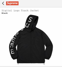 Supreme Digital Logo Track Jacket Black