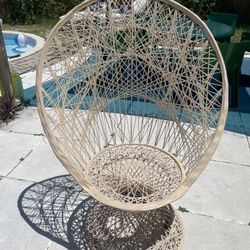 Vintage Mid Century Woodard Peacock Chair 