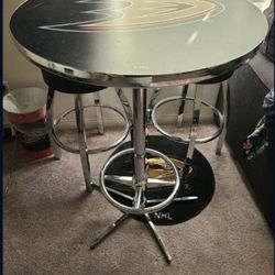 Anaheim Ducks Bar Table And Stools