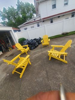 Yellow Adirondack Chairs from Amazon
