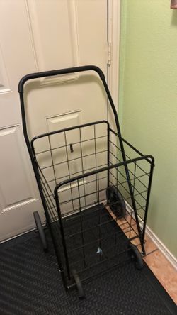 $25- 3- available, large rolling and folding baskets
