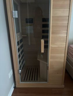 Far Infrared Sauna Home Sauna Spa Room Canadian Hemlock Wood 1200W