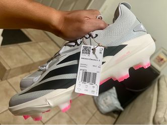 adidas Adizero Electric+ 2.0 TPU Gray Baseball Elite Cleats JI1475 Men’s Size 11.5