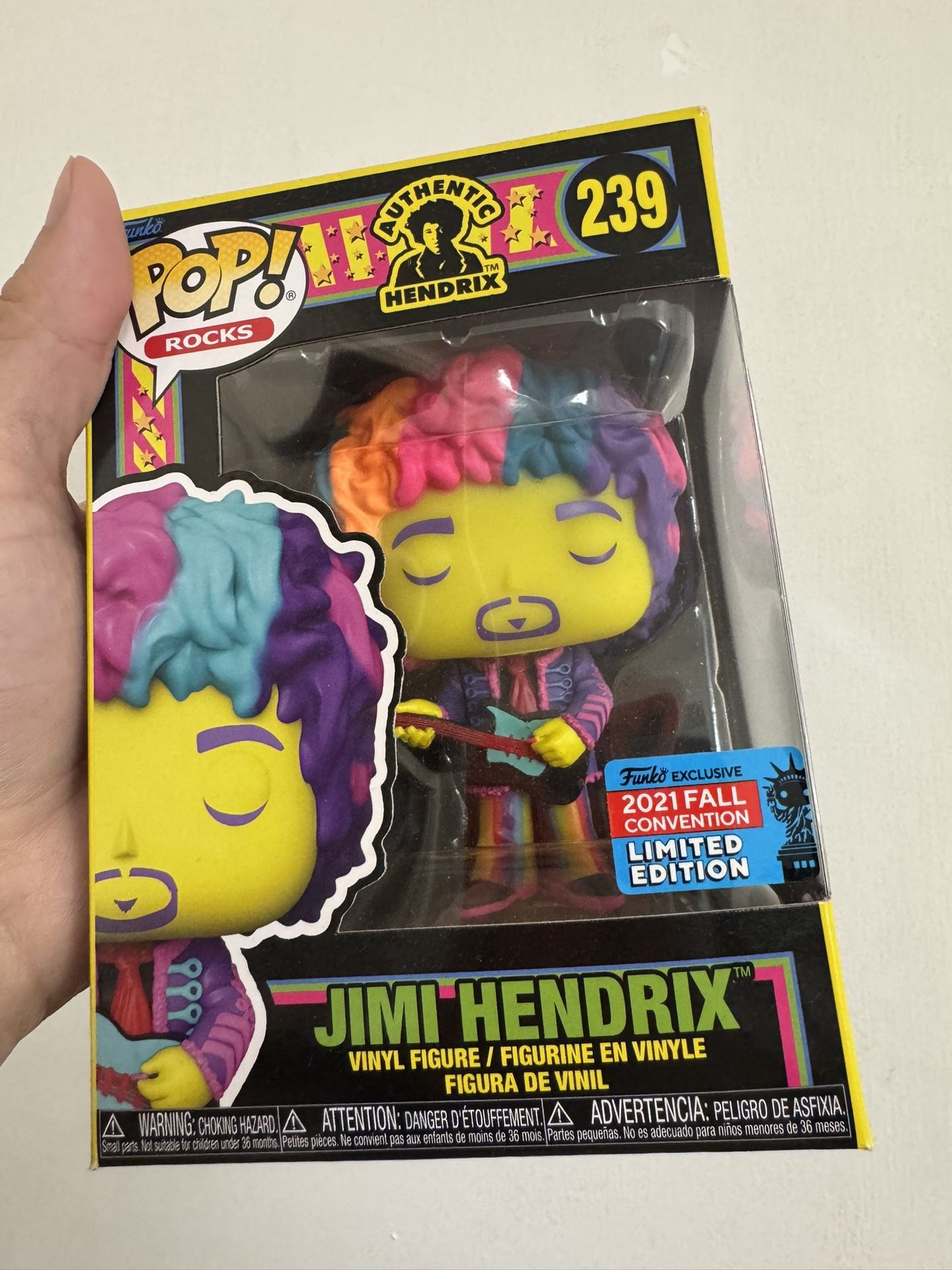Jimi Hendrix (2021 Fall Convention) Rare Funko Pop 