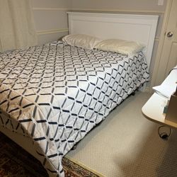 Queen Bed Including New Mattress, Headboard, Frame Spring Box 