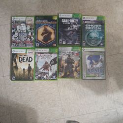 Xbox, 360 games $,15 each or or 80 For All 8