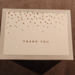 2 Boxes Of Thank You Cards With Stickers