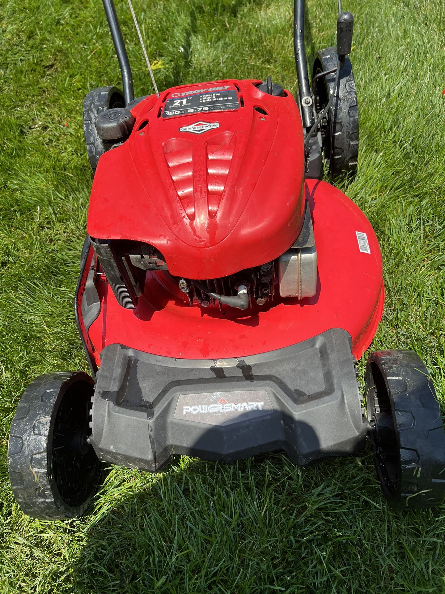 Try built, push mower