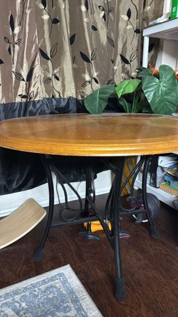 Round Wooden Dining Table
