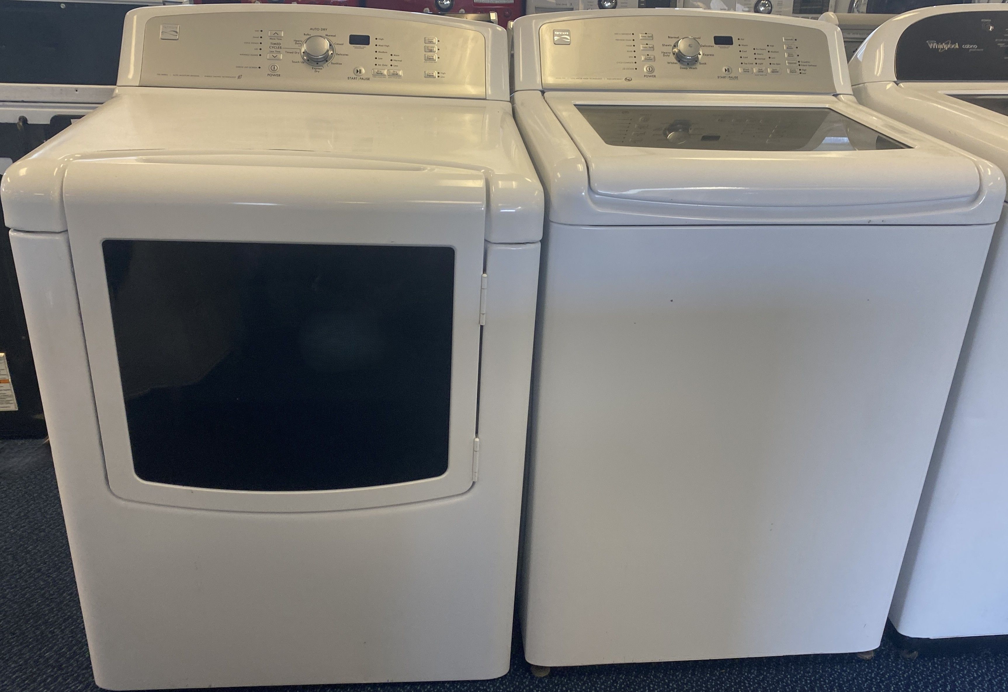 White Kenmore Impeller Style Washing Machine and Electric Dryer Set (0-0052)