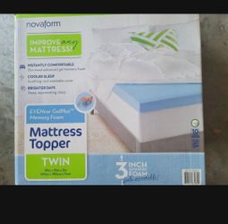 Twin size 3-in mattress topper