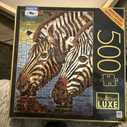 Beautiful zebra jigsaw puzzle