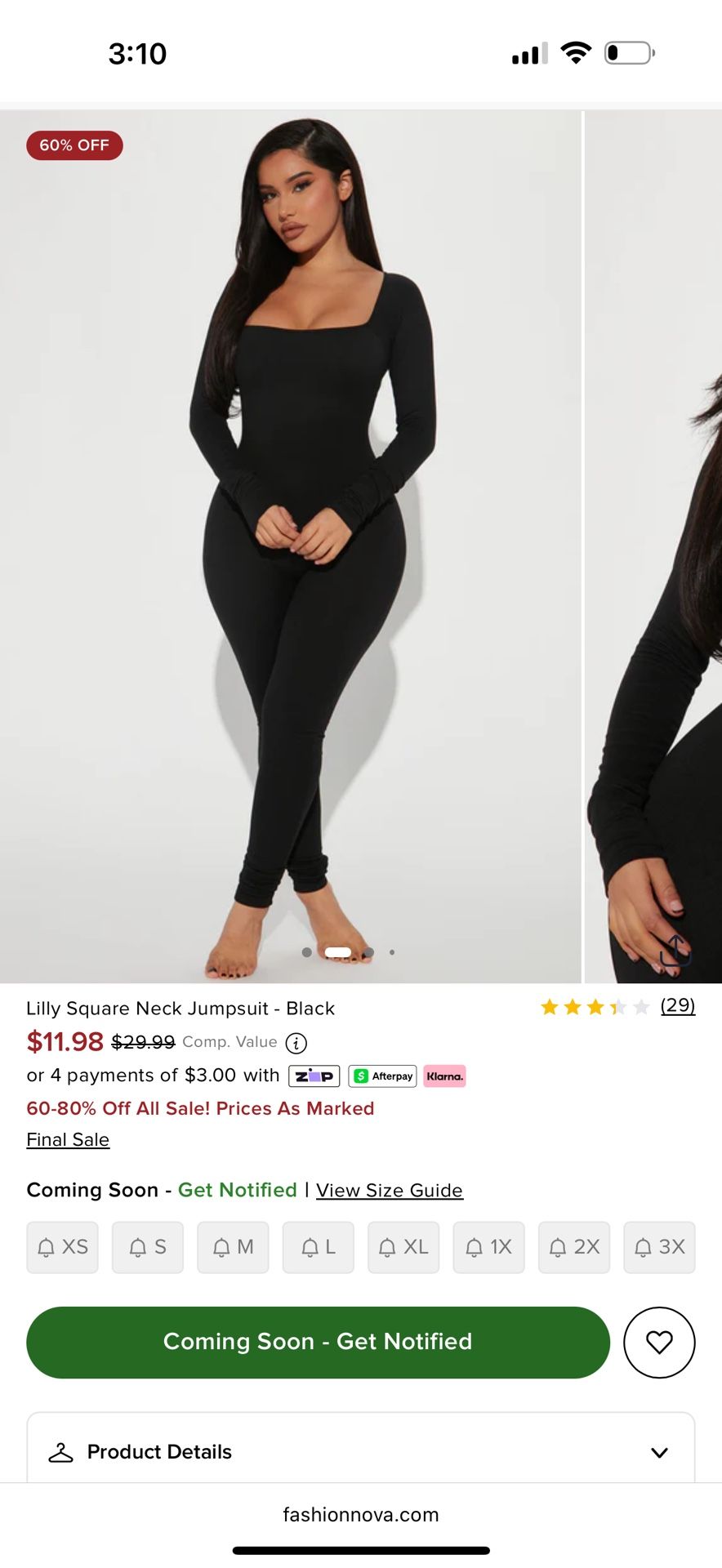 Fashion Nova Bodysuit