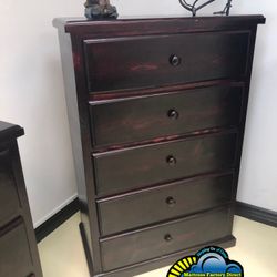 Five Drawer Dresser Cherry Pinewood Cajonera Nueva 