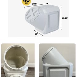 Container with lid for pet food