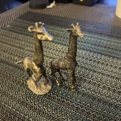 Metal Giraffes.