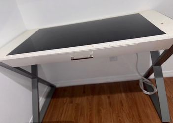 Glass top Table with power source