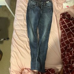 Y2K Silver Jeans 