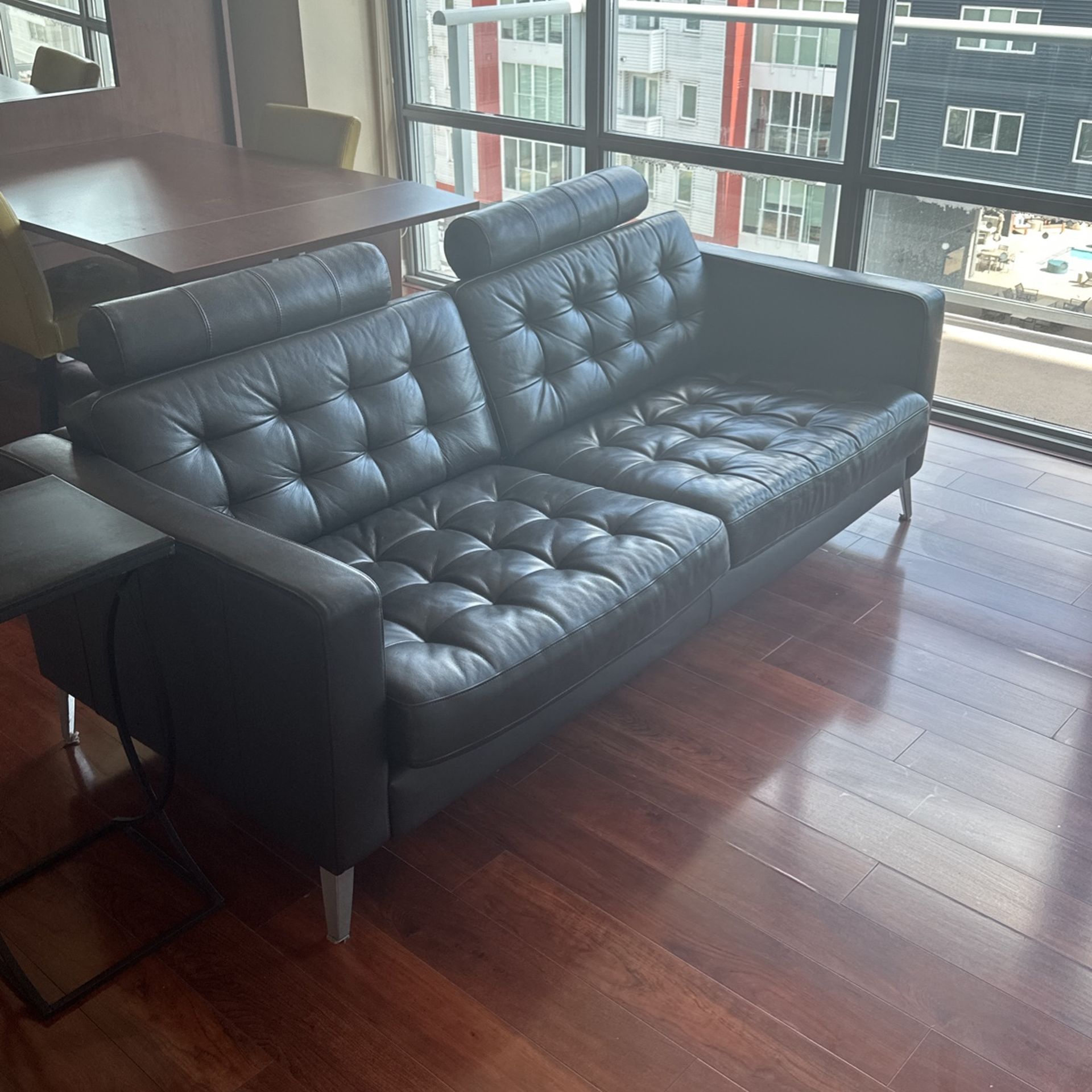 Black Leather Couch for Sale in San Diego, CA OfferUp