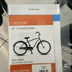 Bike 26’ Concord cruiser