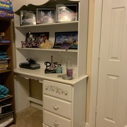 Vanity Bookshelf Desk And Twin Headboard 
