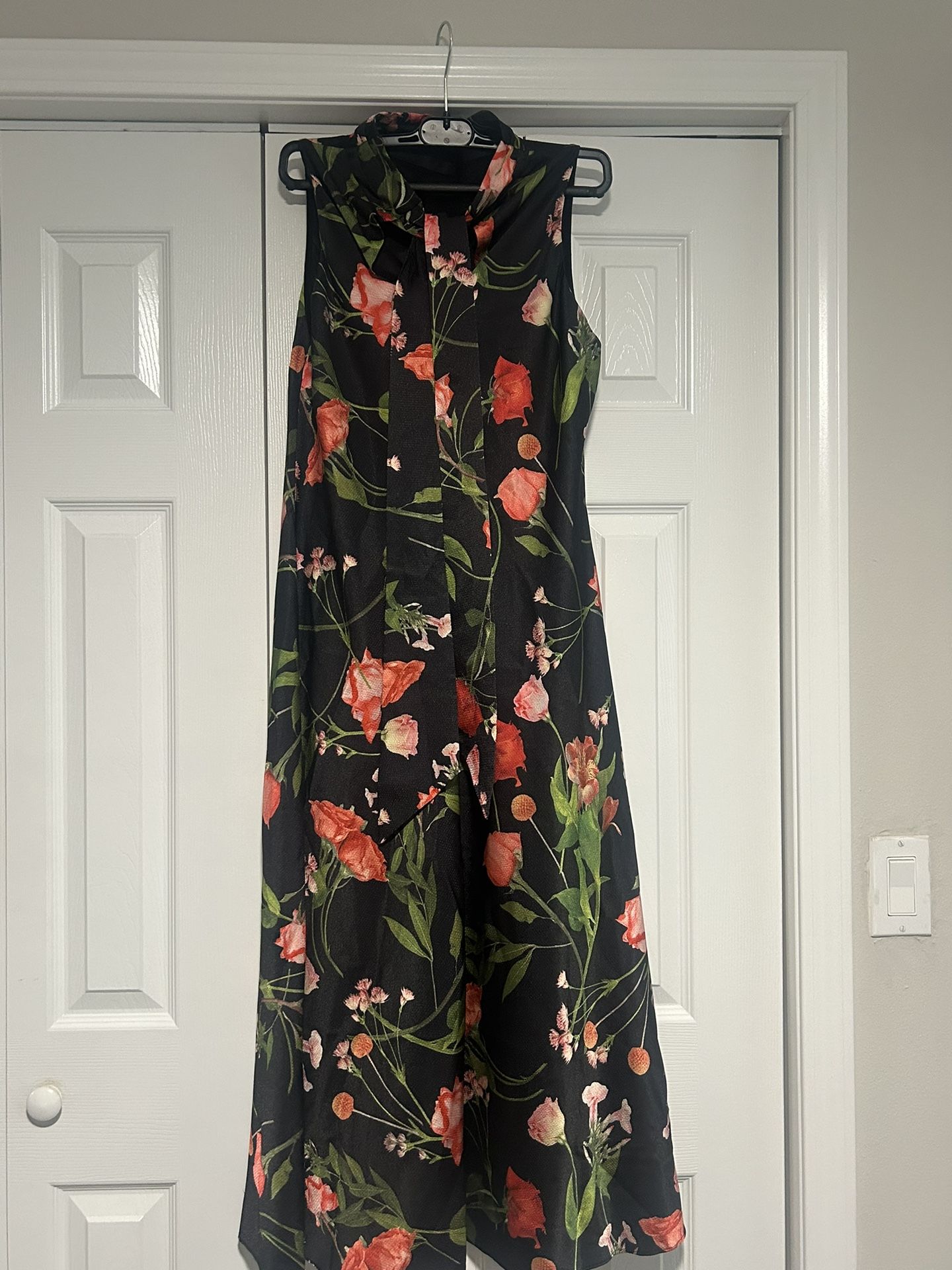 sheer printed midi dress Mesh Leopard Print Midi Dress