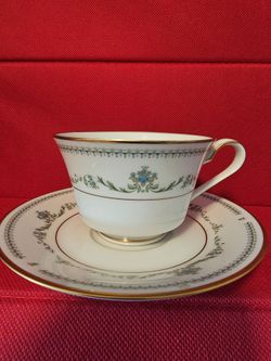 $15.00 - Teacup & Saucer Set by Noritake "Blakesley" 1960s Collection