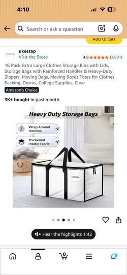12 Storage Bags