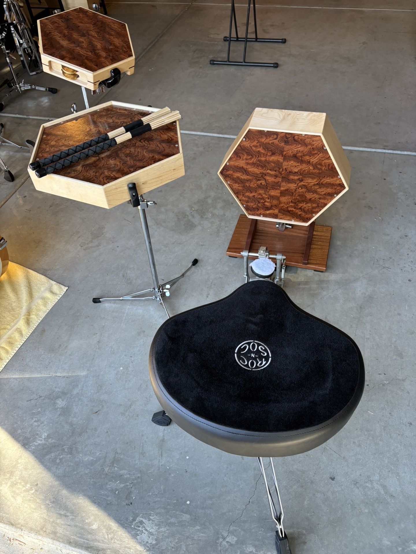 Croaker Percussion Micro Hex Kit - Rare Woods Edition