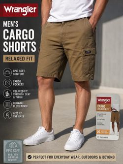 Wrangler Men’s Relaxed Fit Cargo Shorts – Size 44 – Brand New with Tags