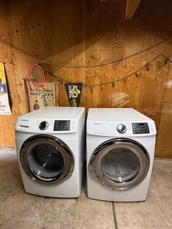 Samsung heavy duty washer and electric dryer set frontload