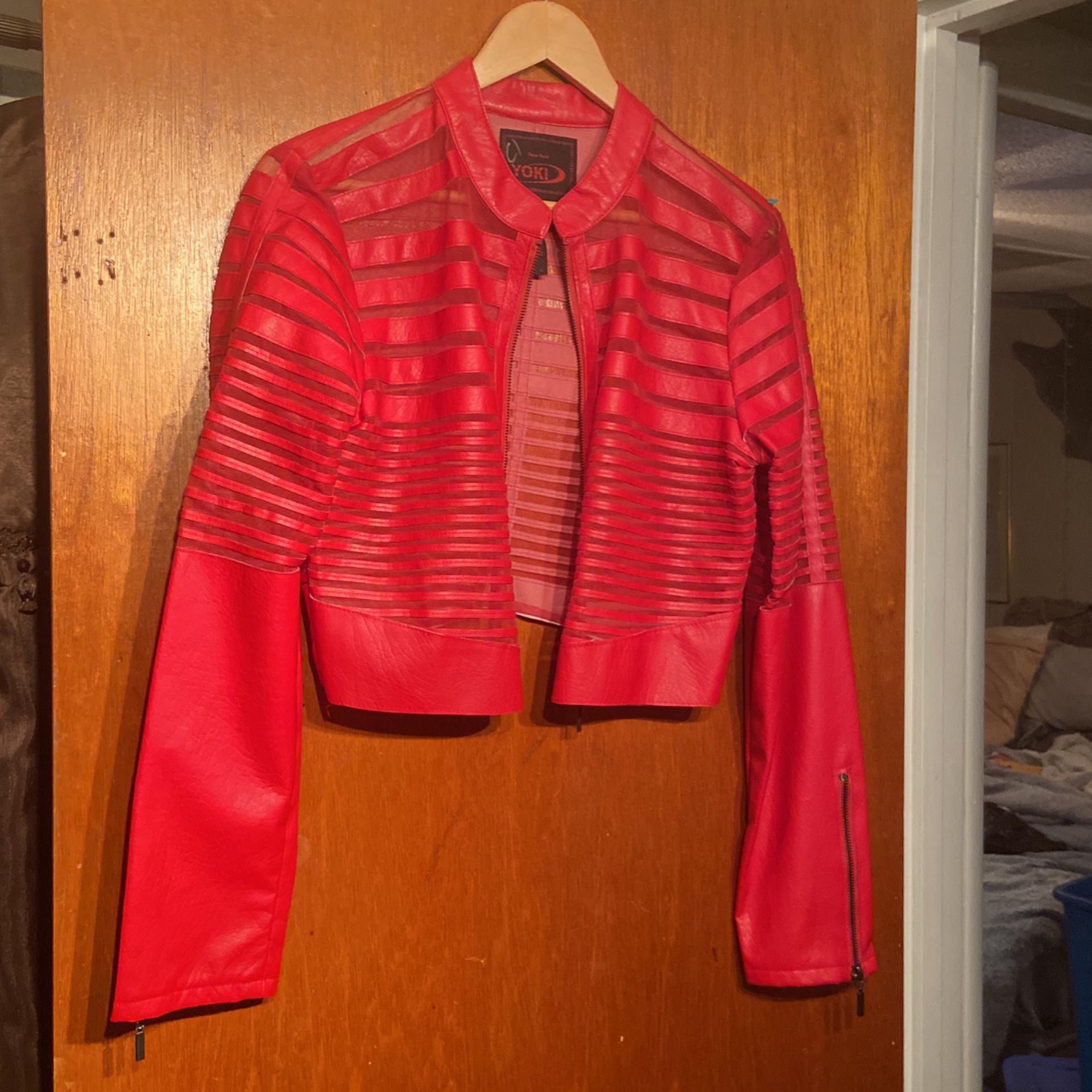 Jacket  Red  Leather